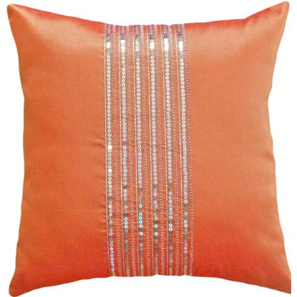 Homey Cozy Ruby Throw Decoration Pillow Silver 
